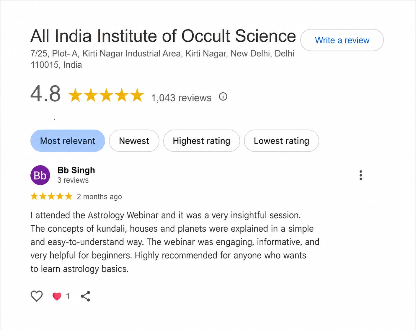 review